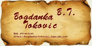 Bogdanka Toković vizit kartica